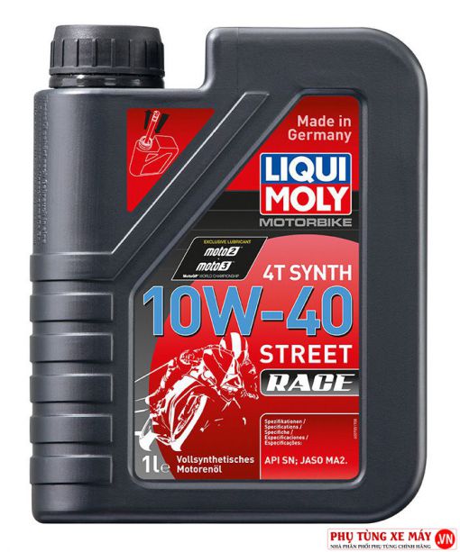 Nhớt Liqui Moly 4T Synth 10W40 Street Race 2