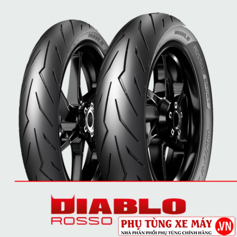 Vỏ Pirelli 110/7017 Diablo Rosso Sport PHỤ TÙNG XE MÁY