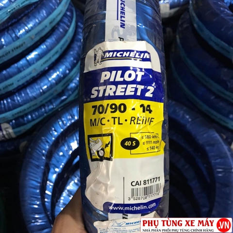 Vỏ Michelin 70/90-14 Pilot Street 2 1 Vỏ Michelin 70/90-14 Pilot Street 2